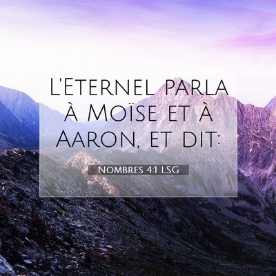 Nombres 4:1 Verset biblique expliqué