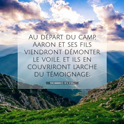 Nombres 4:5 Verset biblique expliqué
