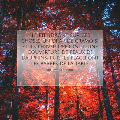 Nombres 4:8 Verset biblique expliqué
