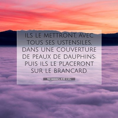 Nombres 4:10 Verset biblique expliqué