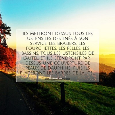 Nombres 4:14 Verset biblique expliqué