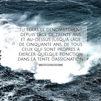 Nombres 4:30 Verset biblique expliqué