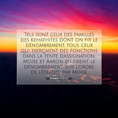 Nombres 4:37 Verset biblique expliqué