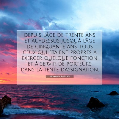 Nombres 4:47 Verset biblique expliqué