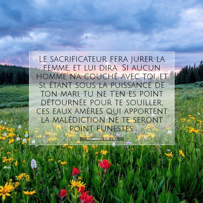 Nombres 5:19 Verset biblique expliqué