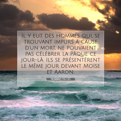 Nombres 9:6 Verset biblique expliqué