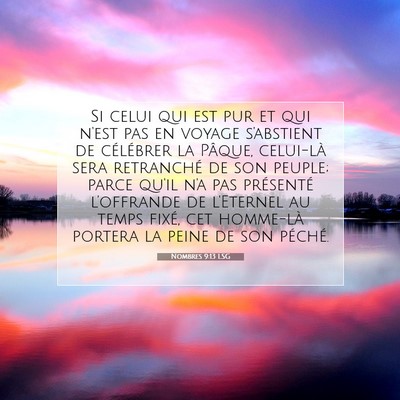 Nombres 9:13 Verset biblique expliqué
