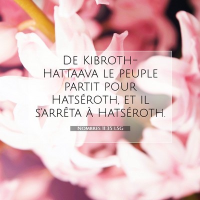 Nombres 11:35 Verset biblique expliqué
