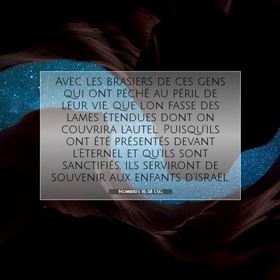 Nombres 16:38 Verset biblique expliqué