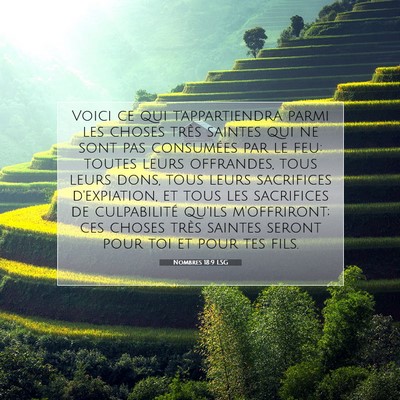 Nombres 18:9 Verset biblique expliqué