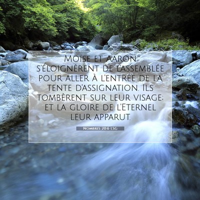 Nombres 20:6 Verset biblique expliqué