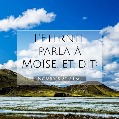 Nombres 20:7 Verset biblique expliqué