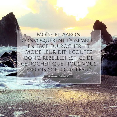 Nombres 20:10 Verset biblique expliqué