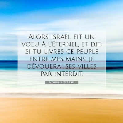 Nombres 21:2 Verset biblique expliqué