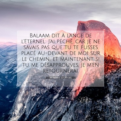 Nombres 22:34 Verset biblique expliqué