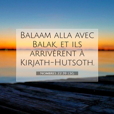 Nombres 22:39 Verset biblique expliqué