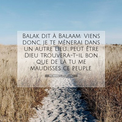 Nombres 23:27 Verset biblique expliqué