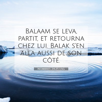 Nombres 24:25 Verset biblique expliqué