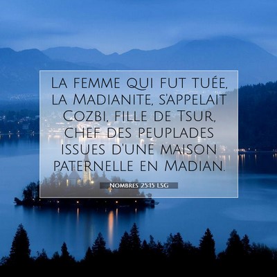 Nombres 25:15 Verset biblique expliqué