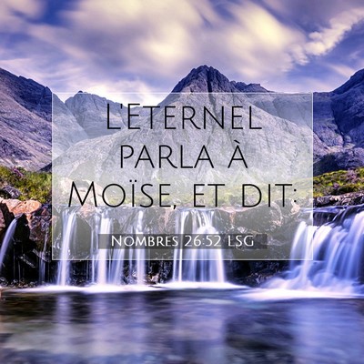 Nombres 26:52 Verset biblique expliqué