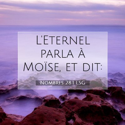 Nombres 28:1 Verset biblique expliqué