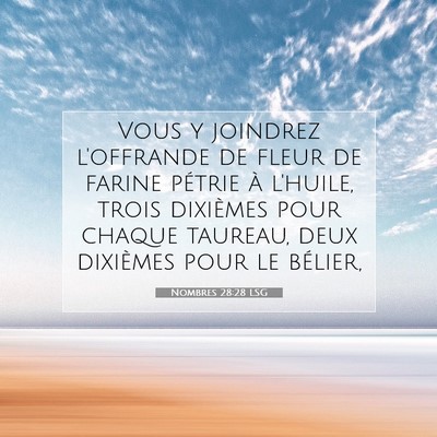 Nombres 28:28 Verset biblique expliqué