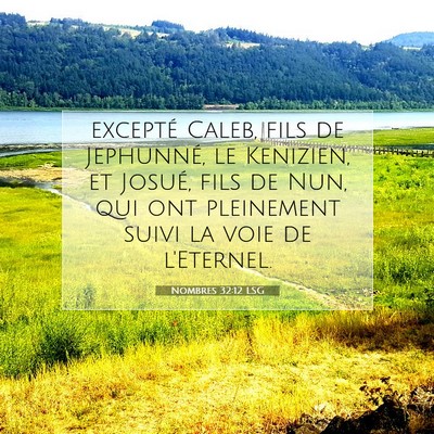 Nombres 32:12 Verset biblique expliqué