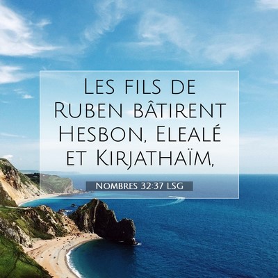 Nombres 32:37 Verset biblique expliqué