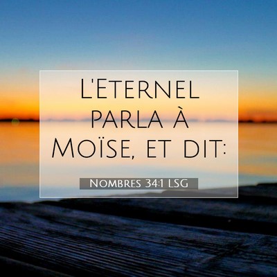 Nombres 34:1 Verset biblique expliqué