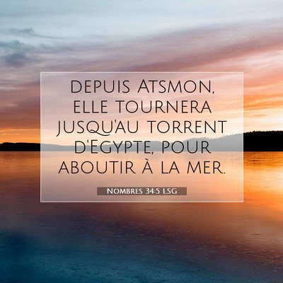 Nombres 34:5 Verset biblique expliqué