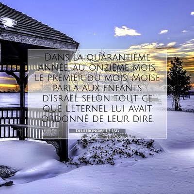 Deutéronome 1:3 Verset biblique expliqué