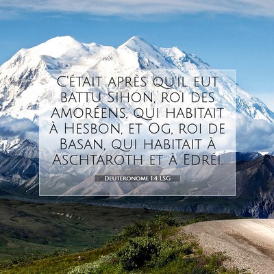 Deutéronome 1:4 Verset biblique expliqué