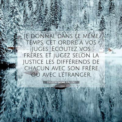 Deutéronome 1:16 Verset biblique expliqué