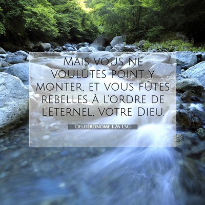 Deutéronome 1:26 Verset biblique expliqué