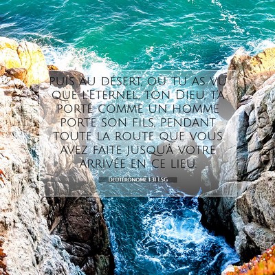 Deutéronome 1:31 Verset biblique expliqué