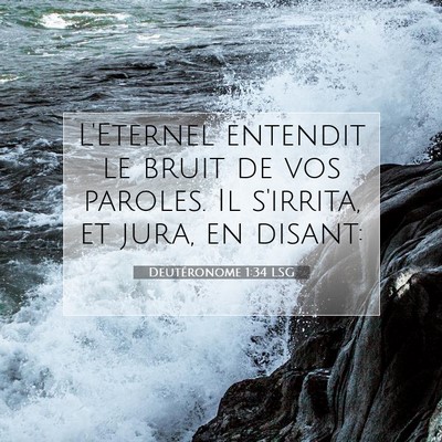 Deutéronome 1:34 Verset biblique expliqué