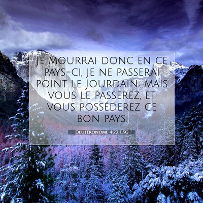 Deutéronome 4:22 Verset biblique expliqué
