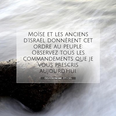 Deutéronome 27:1 LSG Image du verset biblique
