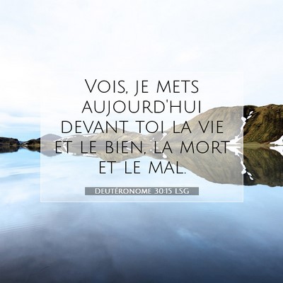 Deutéronome 30:15 Verset biblique expliqué