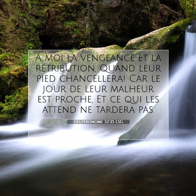 Deutéronome 32:35 LSG Image du verset biblique