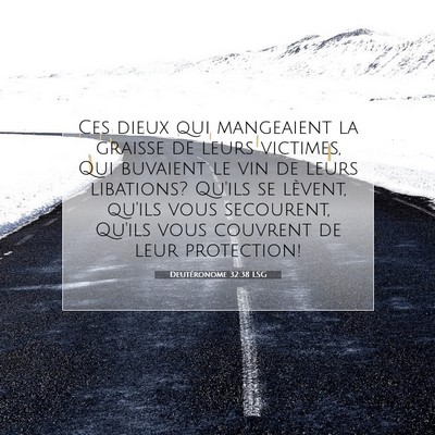 Deutéronome 32:38 LSG Image du verset biblique