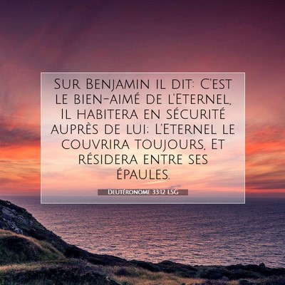 Deutéronome 33:12 Verset biblique expliqué