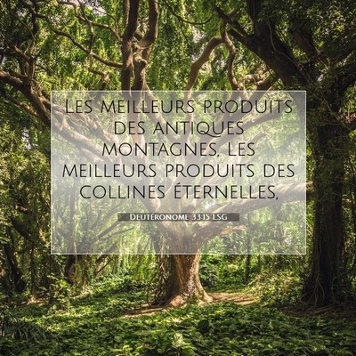 Deutéronome 33:15 Verset biblique expliqué