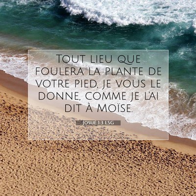 Josué 1:3 Verset biblique expliqué