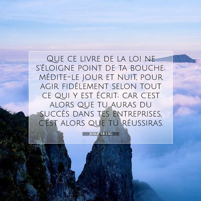 Josué 1:8 Verset biblique expliqué