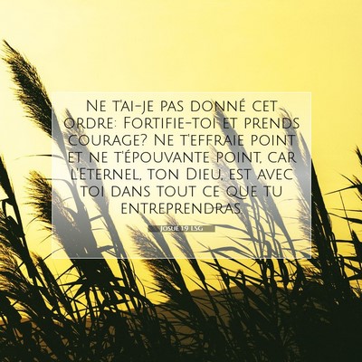 Josué 1:9 Verset biblique expliqué