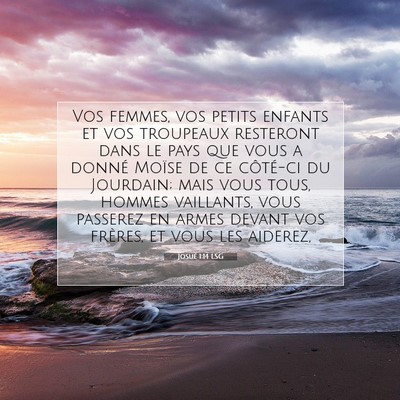 Josué 1:14 Verset biblique expliqué