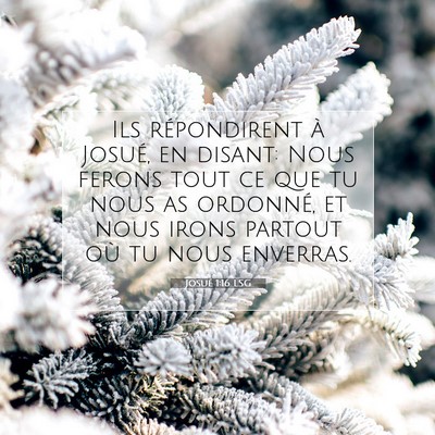 Josué 1:16 Verset biblique expliqué