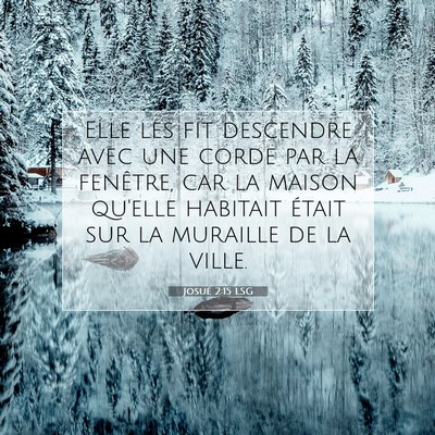 Josué 2:15 Verset biblique expliqué