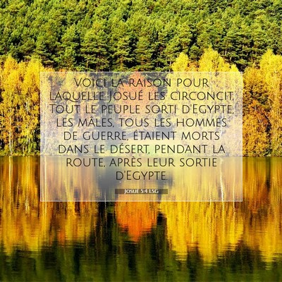 Josué 5:4 Verset biblique expliqué